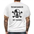 Breaking Bad Remember My Name Crossbones Mens Back Print T-shirt