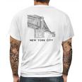 Brooklyn Bridge New York City Ny Mens Back Print T-shirt