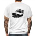 Brown Land Rover Defender Illustation - Autonaut Mens Back Print T-shirt