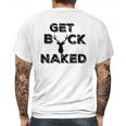 Get Buck Naked Funny Deer Hunter Tee Mens Back Print T-shirt