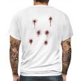 Bullet Holes Costume Mens Back Print T-shirt