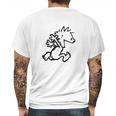 Calvin & Hobbes Comic Running Naked Mens Back Print T-shirt