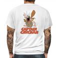 Captain Caveman Mens Back Print T-shirt