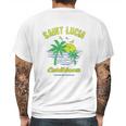 Caribbean Saint Lucia Mens Back Print T-shirt