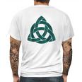 Celtic Knot Triquetra Mens Back Print T-shirt