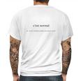 Cest Normal Cest Normal Jon Olsson Mens Back Print T-shirt