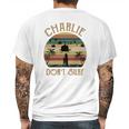 Charlie Dont Surf Retro Vintage Mens Back Print T-shirt