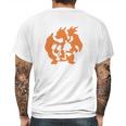 Charmander Evolution Mens Back Print T-shirt