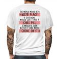 Take A Chill Pill Mens Back Print T-shirt