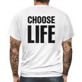 Choose Life 80S Retro Vintage Mens Back Print T-shirt