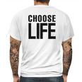 Choose Life Retro 80S Mens Back Print T-shirt