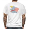 Classic Dumbo Circus Elephant Mens Back Print T-shirt