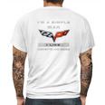 Corvette C6 Dob Mens Back Print T-shirt