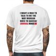 Criminal Minds Morgan And Garcia Mens Back Print T-shirt