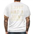 Crushtee Hip Replacement Just Had A Joint T- Mens Back Print T-shirt