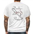 Daddy Lil Slugger Baseball Dad Fathers Day Mens Back Print T-shirt