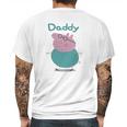 Daddy Pig Fathers Day Funny Mens Back Print T-shirt