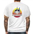 Daddy Shark On Vintage Sunset Mens Back Print T-shirt