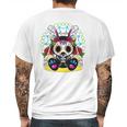 Day Of The Dead Dia De Los Muertos Bunny Sugar Skull Mens Back Print T-shirt