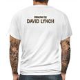 Directed By David Lynch David Lynch Twin Peaks Mens Back Print T-shirt