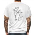 Disney The Aristocat Sketchy Mens Back Print T-shirt