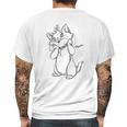 Disney The Aristocat Sketchy Marie Mens Back Print T-shirt