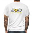 Dolly Parton Peace Love Dolly Mens Back Print T-shirt