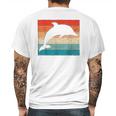 Dolphin Retro Vintage Mens Back Print T-shirt