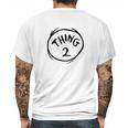 Dr Seuss Thing 2 Emblem Color Option Mens Back Print T-shirt