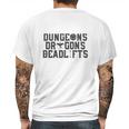 Dungeons &Amp Dragons &Amp Deadlifts Mens Back Print T-shirt