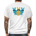 Easter Bunny Hip Trio Bunnies Funny Mens Back Print T-shirt