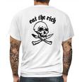 Eat The Rich Skull Crossbones Gift Mens Back Print T-shirt