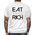 Eat The Rich Socialist Resistance Protest Statement Mens Back Print T-shirt