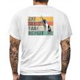 Eat Sleep Fade Repeat Barber Gift Hairstylist Barber Mens Back Print T-shirt