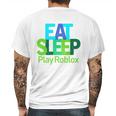 Eat Sleep Play Roblox Mens Back Print T-shirt