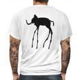 The Elephant By Dali Mens Back Print T-shirt