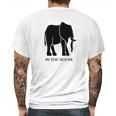 Elephant In The Room Funny Mens Back Print T-shirt