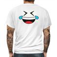 Emojis Costume Crying Laughing Emoticon Tears Mens Back Print T-shirt