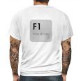 F1 Press For Help Mens Back Print T-shirt