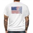 Faith Freedom Firearms Fellowship Friends Family Flag Mens Back Print T-shirt