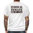 Federal Inmate Jail Prisoner Costume Mens Back Print T-shirt