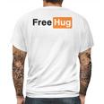 Free Hug Pornhub Logo Parody Mens Back Print T-shirt