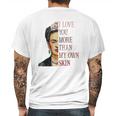 Frida Kahlo I Love You More Than My Own Skin Mens Back Print T-shirt