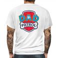 Funny Dad Patrol - Dog Dad Mens Back Print T-shirt