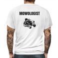 Funny Lawnmower Mowologist Landscaper Mens Back Print T-shirt