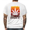 Funny Marijuana For Men Blaze It 420 Gift Mens Back Print T-shirt