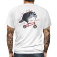 Funny Raccoon On Bike Do Silly Thing Mens Back Print T-shirt