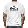 Gavin Newsom For California Governor Campaign Mens Back Print T-shirt