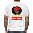 Georgia Tech Educated Black Girl Graduate University Black History Month Proud Black Gift Mens Back Print T-shirt