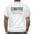 Germaphobe Flu Season Gift Social Distancing Mens Back Print T-shirt